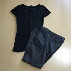 Gap ブラック Tシャツ パンツ セット S 値下げ