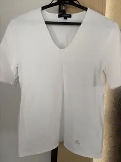 BURBERRY ホワイト Vネック 半袖 Tシャツ サイズ2