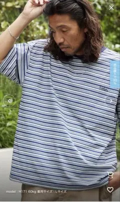 新品　POLeRポーラー 90's STRIPE QUICK DRY TEEのサムネイル