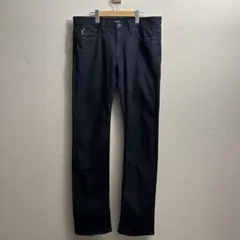 バーバリーブラックレーベル デニム 85 濃紺 チェック ストレッチ