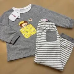 新品タグ付き　パンどろぼう　裏起毛　パジャマグレー120