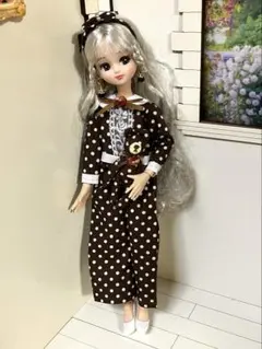 22cmドール服 韓国スタイル♡ノースリーブセットアップ♡コーデ2点