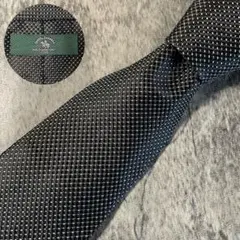 AN426 POLO ブラック シルク ネクタイのサムネイル