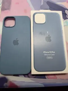 【美品】iPhone15Plus SiliconCase【純正】
