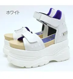 ヨースケ　厚底サンダル　白　25センチのサムネイル
