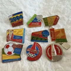 コカコーラ 2004 アテネオリンピック五輪 ピンバッジ 12個セットまとめ
