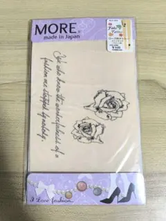 MORE フェイクタトゥータイツ バラデザイン