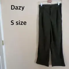 【Dazy】コーデュロイパンツ/ロングパンツ/グリーン/シンプル