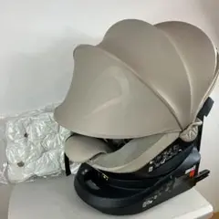 【美品】エールベベ　チャイルドシート　クルットRザ・ファースト2 パールベージュ