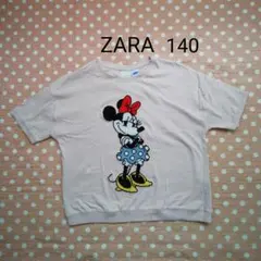 ZARA　ミニーちゃん柄キッズTシャツ140