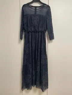 アパートバイ　スカラレースフレアワンピース