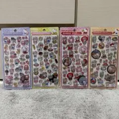 ハローキティ 和柄 ボンボンドロップシール 4種セット