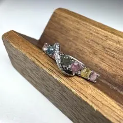 お得❗️カラフル　トルマリン　宝石類　天然石リング　パワーストーン