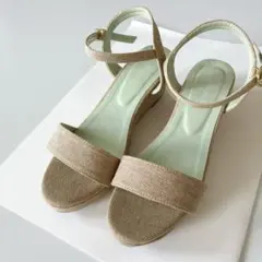 【Te chichi】テチチ ウェッジサンダル 37 ベージュ ジュート風のサムネイル