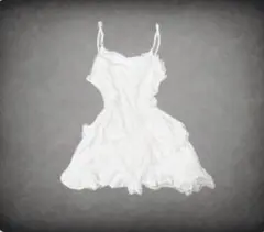 終点売店 / 終着点の真っ白キャミワンピ