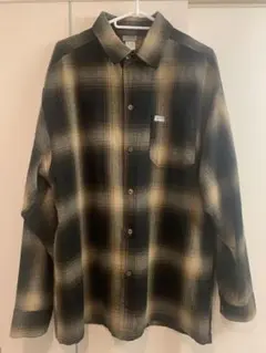 Caltop オンブレ チェック 長袖シャツ M