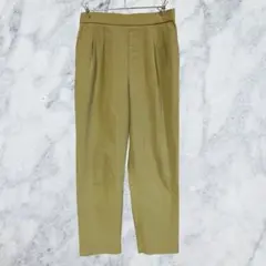 13164 ダストリア テーパードパンツ L マスタードイエロー タックパンツ