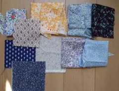 多色プリント綿生地ハギレセット