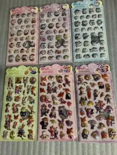 【お値下げ中】シールセット ズートピア3種類　ちいかわ3種類