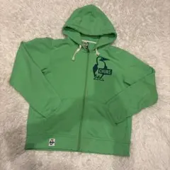 CHUMS 緑色 フルジップパーカー　サイズL