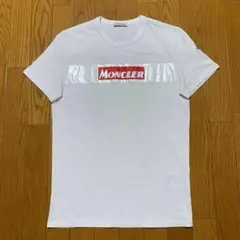 美品〕モンクレール サイドロゴ 刺繍 S ホワイト Tシャツ 5S551 - メルカリ