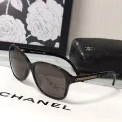 鑑定済】CHANEL シャネル サングラス ベッコウ柄 5286 ブラウン系