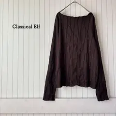 クラシカルエルフ ウェーブプリーツ メロウトップス シアーカットソー 美品