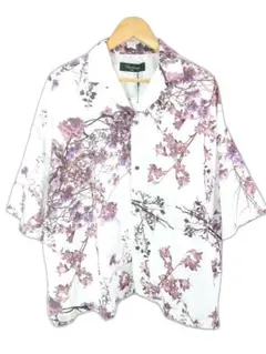 Unrelaxing 新品タグ付き 花柄 半袖シャツ ホワイト Fサイズ メンズのサムネイル