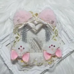 硬質ケース デコ トレカケース B8 ピンク 白