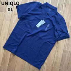 新品未使用　UNIQLO ドライカノコ ポロシャツ　ネイビーブルー　XL