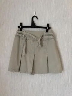 NICE CLAUP ナイスクラップ ダブルベルトミニスカート