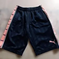 PUMA ジャージ　ネイビー ピンク　ショートパンツ Sサイズ