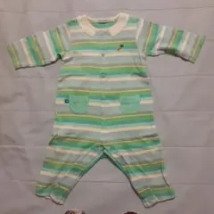 familiar ストライプロンパース 70サイズ