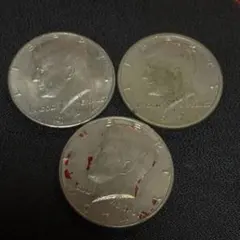 ケネディ ハーフダラー 銀貨 1966年 1967年 3枚セット ハーフダラー銀貨 3枚セット 1965年 1966年 1967年 - メルカリ