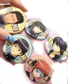 3年Z組 銀八先生 近藤 桂 高杉 新八 神楽 缶バッジ