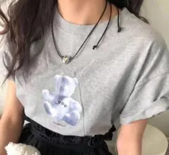 セール　レディース シンプル ネックレス チョーカー ハート シルバー 革紐