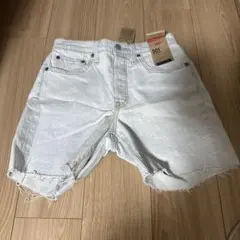 Levi's 501 SHORTS ライトブルー デニム ショートパンツ 27のサムネイル