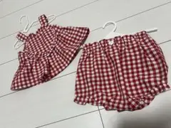 cottoli ギンガムチェック セットアップ