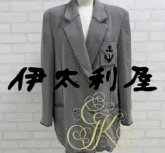 ★美品★ 伊太利屋 ストライプ テーラードジャケット
