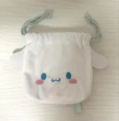 サンリオ　シナモロール ふわふわフェイス巾着　シナモン　ガチャガチャ