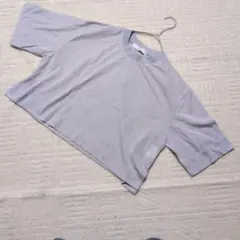 美品✨エッセンシャル ダブルスタンダードクロージング ラメシアーTシャツ Fのサムネイル