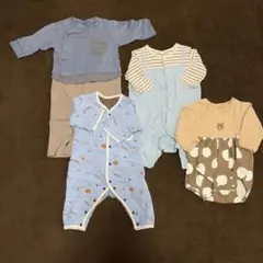 長袖ロンパース4枚セット　60cm 70cm 男の子