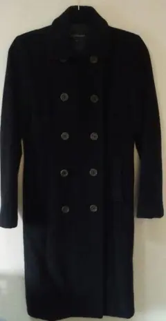 JILL STUART　ジルスチュアート　アンゴラ羊毛　 黒 ロングコート M