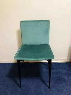 SOGO家具　エナメルグリーン　ベロア 椅子 モダン　①