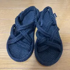 ブラックロープサンダル