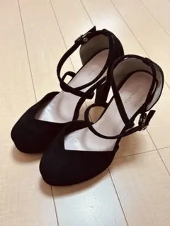 黒 ストラップ 付き ハイヒール キャバ ラウンジ 店内 ヒール 24cm