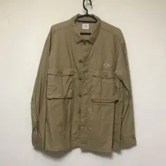 coen カバーオール/ミリタリーシャツ M ベージュ