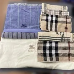 ③K864◯ burberry タオルケット フェイスタオル セットのサムネイル