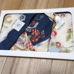 【新品】J.PRESS 花柄リボンデザイン ハンカチ 2枚セット