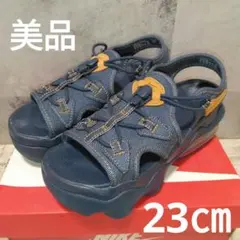 美品 ナイキ ウィメンズ エアマックス ココ サンダル SE デニム 23cm